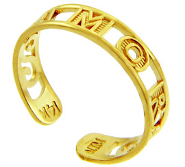 AMOR Yellow Gold Toe Ring