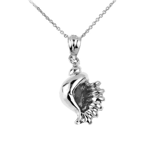 925 Sterling Silver Sea Shell Charm Pendant