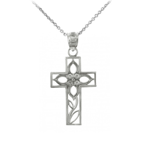 Sterling Silver Cross Pendant Necklace- The Beauty Cross