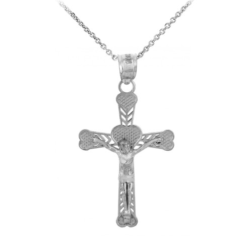 Sterling Silver Crucifix Pendant Necklace- The Salvation Crucifix