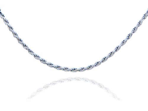 Rope 925 Sterling Silver Chain 1.25 mm