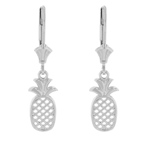 Sterling Silver Pineapple Earring Set