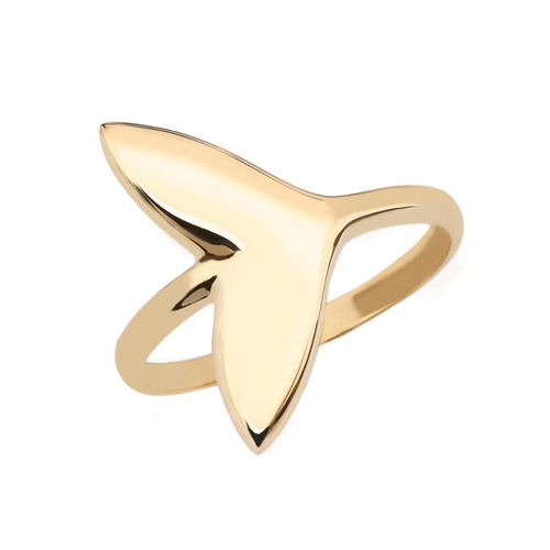 Yellow Gold Whale Tail Ring