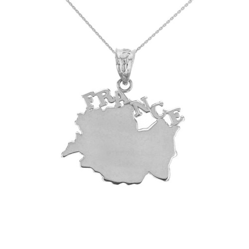 Sterling Silver France Pendant Necklace