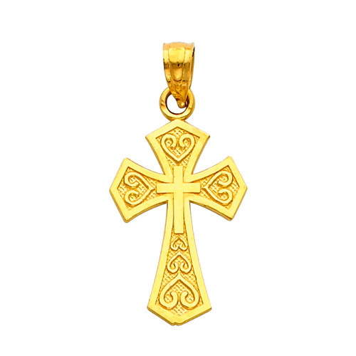 14K Gold - The Chaste Cross pendant