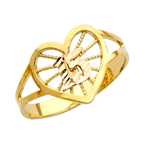 "15 Anos" Yellow Gold Ring