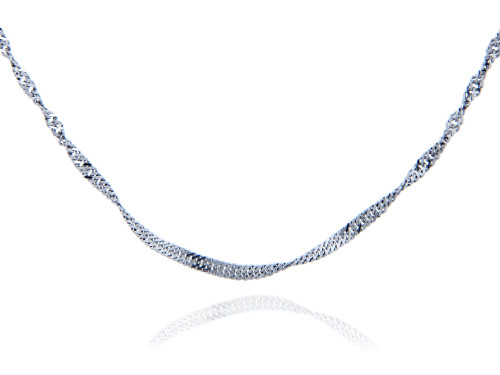 Sterling Silver Singapore Chain 1.52 mm
