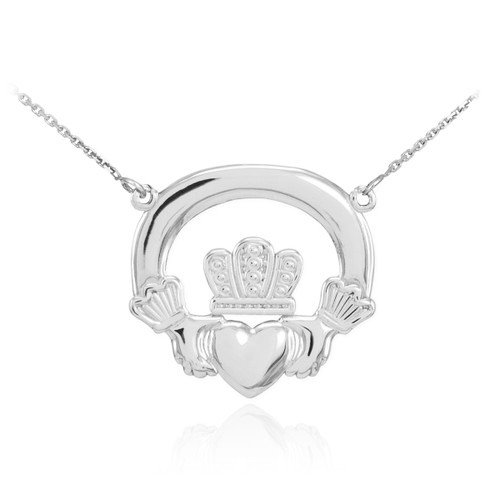 Silver Claddagh Necklace