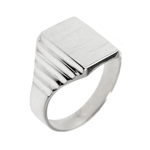 Sterling Silver Engravable  Men's Signet Ring