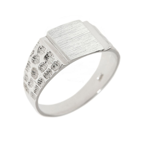 Sterling Silver Engravable Men's Signet Ring