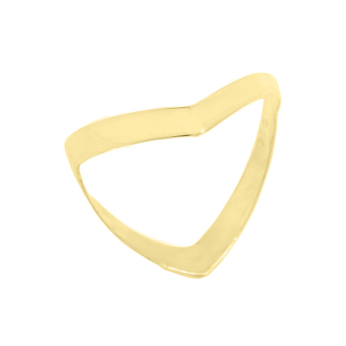 Solid Yellow Gold Plain Thumb Ring