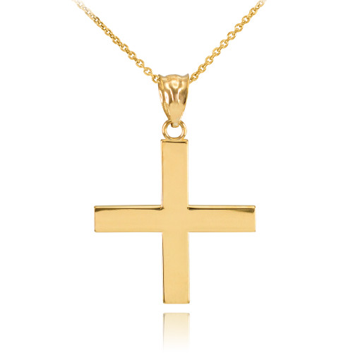 Yellow Gold Crucifix Pendant - The 