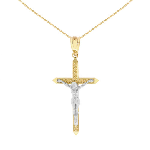 Two Tone Solid Rose and Yellow Gold 