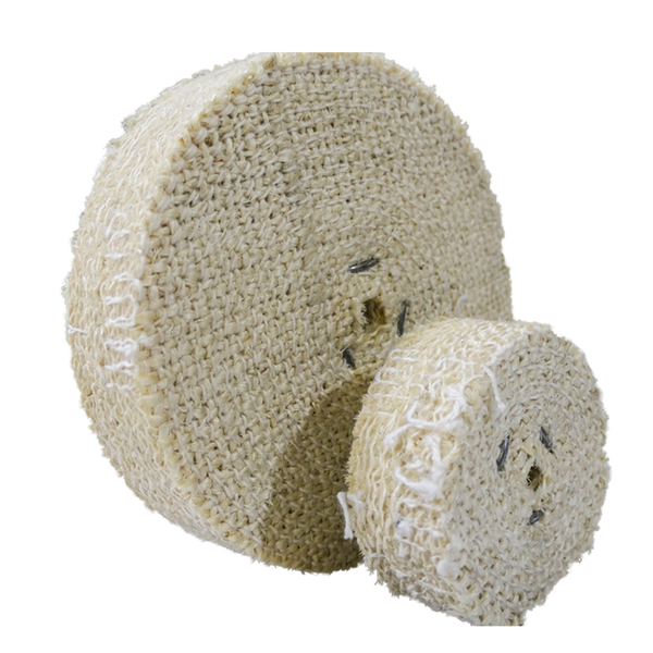 Sisal Buffing Wheel, will remove grind and scratches.