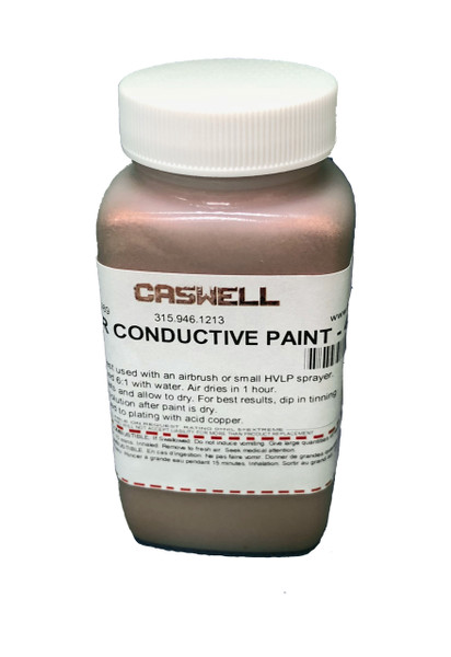 Copper Conductive Paint: 4oz US (118.29ml)  Chrome, Plastic, Leather etc