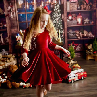 Twirl Dress - Red