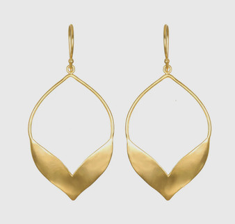 Fluttering Petals Gold Earrings