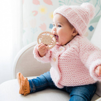 Blush Pink Baby Cardigan Sweater