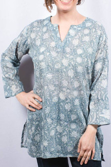 Classic Floral Cotton Tunic