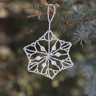 Beaded Snowflake Ornament