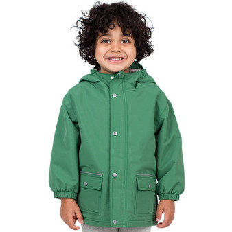 Fern Green Cozy Waterproof Jacket