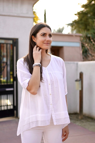 Cherie Cotton Blouse White 