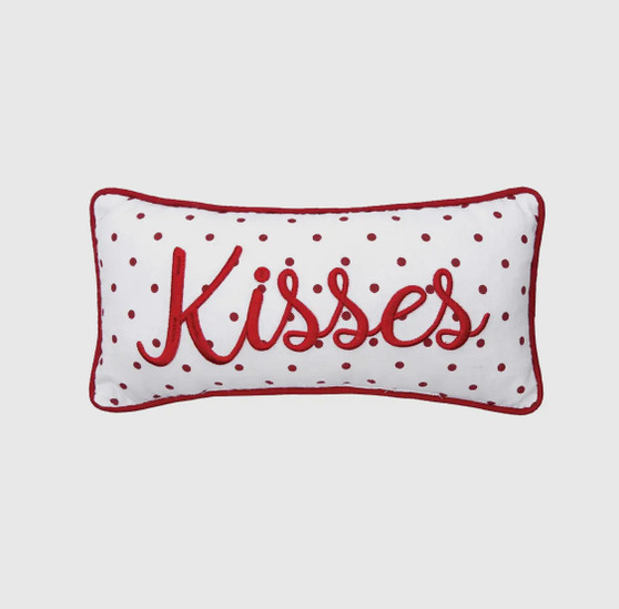 'Kisses' Dot Pillow