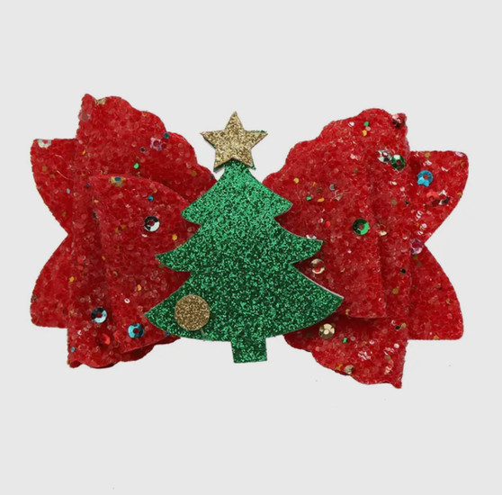 Christmas Tree Hair Bow