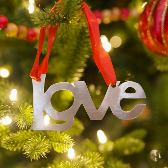 Love Tin Ornament