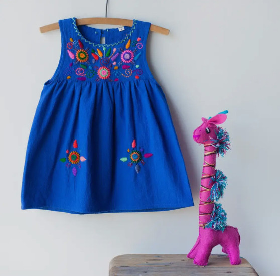 Royal Blue Jardinita Dress