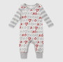 Valentine X's & O's Cotton Romper