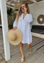 White Gauze Italian Dress
