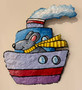 Mouse on Ship - Original Pressed Paper Art by Steve Henry