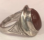 Sterling Silver Cornelian Ring 