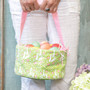 Bunnies Green Easter Basket