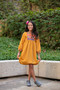 Gold Velvet Banjara Dress