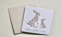 Floral Watercolor Bunny Mother's Day Card