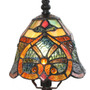 Webbed Heart Stain Glass Lamp