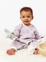 Organic Lavender Baby Kimono