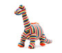 Knitted Bold Stripe Diplodocus Dinosaur Plush Toy