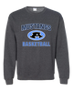 Aldine Mustangs Basketball #1 Men's Sweatshirt