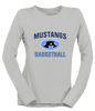 Aldine Mustangs Basketball #1 Women's Premium LS T-Shirt