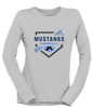 Aldine Mustangs Baseball #2 Women's LS T-Shirt
