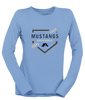 Aldine Mustangs Baseball #2 Women's LS T-Shirt