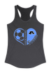 Aldine Mustangs Heart Soccer Women's Tank Top