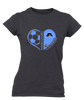 Aldine Mustangs Heart Soccer Women's SS T-Shirt