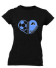 Aldine Mustangs Heart Soccer Women's Premium SS T-Shirt