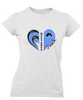 Aldine Mustangs Heart Track Women's Premium SS T-Shirt