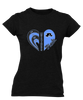 Aldine Mustangs Heart Track Women's Premium SS T-Shirt