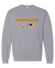 East Lincoln Mustangs Team Colors Flag Men's Sweatshirt